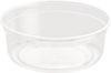 A Picture of product 327-408 Bare™ eco-forward™ Deli Container. 8 oz. Clear Color. 50 Containers/Sleeve. 500/Case.