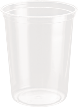 64 oz RPET Hinged Lid Deli Container (200/Case)