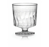 A Picture of product 967-016 Flairware 1 Piece Wine Glass. 2 oz. Clear. 10 glasses/bag, 24 bags/carton.