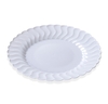 A Picture of product 241-526 Flairware Dinnerware.  7.5" Salad Plate.  White Color.  18 Plates/Bag.