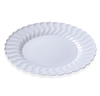 A Picture of product 241-530 Flairware Dinnerware.  10.25" Dinner Plate.  White Color.  18 Plates/Bag.