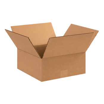 Flat Corrugated Boxes.  12" x 12" x 5", 25/Bundle