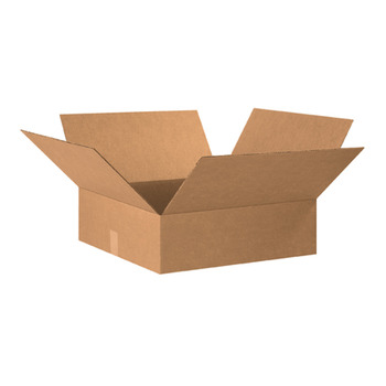 Flat Corrugated Boxes.  20" x 20" x 6", 25/Bundle