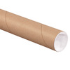 A Picture of product 967-083 Mailing Tubes with Caps.  2" x 20".  Kraft Color.