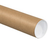A Picture of product 969-184 Heavy-Duty Mailing Tubes with Caps. 3" x 24". Kraft Color.