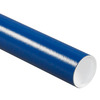 A Picture of product 969-187 Mailing Tubes with Caps. 3" x 24". Blue Color.