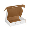 A Picture of product 967-053 Corrugated Carrying Cases.  12-1/8" x 9-1/4" x 3".  White Color.