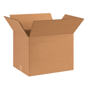 Corrugated Box.  Heavy Duty Kraft.  16" x 12" x 12".