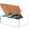 A Picture of product 969-506 Deluxe Literature Mailers. 14" x 10" x 4". White Color.