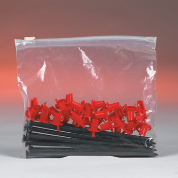 Slide Seal Reclosable Poly Bags.  13" x 18".  3.00 Mil.  Clear Color.