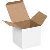 A Picture of product 969-273 Reverse Tuck Folding Cartons.  4" x 4" x 4".  White Color.