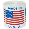 A Picture of product 969-320 Labels. 2" x 2". Printed "MADE IN U.S.A.", 500/Roll