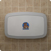 A Picture of product 966-329 Baby Changing Station.  Horizontal Wal Mounted.  White Granite Color.
