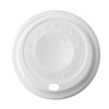 A Picture of product 967-366 Cappuccino Lid. White Color. Fits 10J12, 12J12, 14J12 Cups.