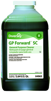 Diversey™ GP ForwardTM/MC SC General Purpose Cleaner. 2.5L. Green. Citrus scent. 2 -Fill® bottles/case.