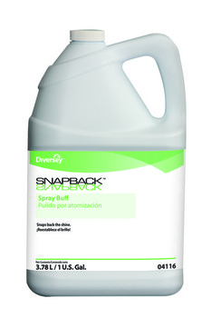 Snapback™ Spray Buff. Ready to Use. 1 Gallon bottle, 4/cs. Opaque white in color with a mild scent.