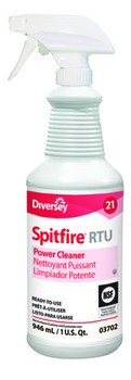 Spitfire® Power Cleaner.  32 oz. Spray Bottle. 12/cs. Red in color with a fresh pine scent.