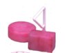 A Picture of product 926-011 Bowl block with hanger. 3.5 oz. Pink pearl. Camphor.