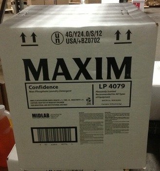 MAXIM® Confidence Non-Phosphate Laundry Detergent.  50 lb. Box.