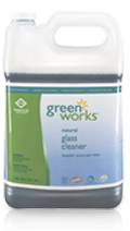 Green Works® Natural Glass Cleaner Concentrate.  128 oz. Bottle.