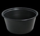 Conex® Complements Portion Cup.  3.25 oz.  Black Color.