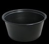 A Picture of product 106-424 Conex® Complements Portion Cup.  3.25 oz.  Black Color.