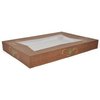A Picture of product 251-228 Kraft Paperboard Hearthstone Window Bakery Full Sheet Top Only. 26.5 x 18 5/8 x 3. Clay coated. (Use Bottom #1190 to complete box), 50/Case