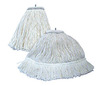 A Picture of product 530-112 Layflat Screw-Type Cut-End Rayon Wet Mop Head.  24 oz.  White Color.