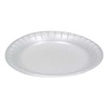 A Picture of product 241-113 Placesetter® Satin Non-Laminated Foam Tableware. No. 9 Dinner Plate. 8-7/8" Diameter. White Color. 500 Plates/Case