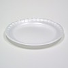 A Picture of product 241-138 White Satinware Non-Laminated Dinner Plate. No compartments. 10.25".