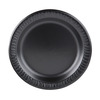 A Picture of product 241-234 Laminated Foam Plate. 10.25" Diameter.  Black Color.