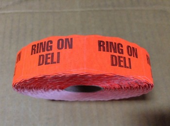 Little Grabber Label.  Printed "Ring on Deli"