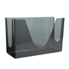 A Picture of product 967-486 Georgia Pacific C-Fold or Multifold Countertop Towel Dispenser. High impact plastic construction, smoke color. 6 Each/Case.