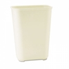 A Picture of product 966-456 Fire Resistant Wastebasket. Beige Color.  10 Gallon.