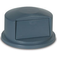 Rubbermaid BRUTE® Dome Top for 2643 (44 gal) Containers. Gray. 24.5" dia. Snap-on lid.