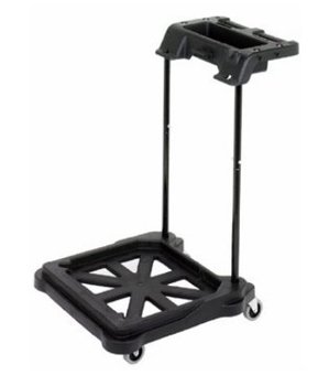 Continental Commercial ErgoWorx Touchless MicroTek Trolley For SYS-5 System. Black. 7" x 23.5" x 24.5". Open Frame.