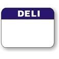 Little Grabber Label. Write-in. "Deli" printed on top strip of label. 1.5" x 2". White with blue strip. 1000 labels/roll.