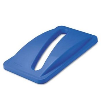 Slim Jim® Paper Recycling Top for Slim Jim® Containers.  20-1/2" x 11-1/2" x 2-3/4".  Blue Color.