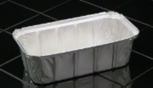 Aluminum Loaf Pans, 2 lb, 8.69 x 4.56 x 2.38, 500/Carton