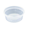 A Picture of product 329-724 Pactiv DELItainer Microwavable Container Combo with Lid. 8 oz. Clear. Leak resistant. 240/cs.