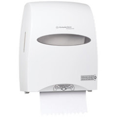 KIMBERLY-CLARK PROFESSIONAL* WINDOWS* SANITOUCH* Roll Towel Dispenser, 12 3/5 x 10 1/5 x 16 1/10, White