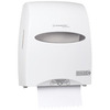 A Picture of product 967-223 KIMBERLY-CLARK PROFESSIONAL* WINDOWS* SANITOUCH* Roll Towel Dispenser, 12 3/5 x 10 1/5 x 16 1/10, White
