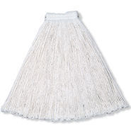 Rubbermaid Economy Cotton Mop. White. 1" headband. 32 oz. 4 ply. 12/cs.
