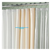 A Picture of product 967-532 Extra Long Waterproof Vinyl Shower Curtain Liner. 72 X 78 in. 5 gauge. Bone color.