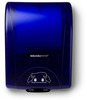 A Picture of product 967-206 OptiServ® Hands Free Roll Towel Dispenser. 12 1/8 X 16 13/16 X 9 13/16 in. Translucent Blue.