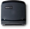 A Picture of product 975-884 Silhouette® Compact Folded Towel Dispenser. 12 3/8 X 13 X 4 7/8 in. Translucent Black.