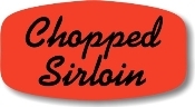 Little Grabber Label. Printed "Chopped Sirloin." 1.36" x 0.74". 1000 labels/roll.