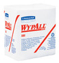 A Picture of product 967-542 Kimberly Clark Wypall X80 Wipers. 12.5" x 13." White. For use with heavy industrial tasks, cleaning grease, grime and oil, solvent wiping, cleaning rough surfaces. 200/cs.
