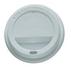 A Picture of product 967-544 Solo Traveler Cappuccino Style Dome Hot Cup Lid. White. 1000/cs. Fits 10 oz cups.