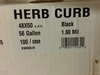 A Picture of product 861-914 Can Liner.  56 Gallon.  48" x 50".  1.60 Mil.  Herb Curb Style.